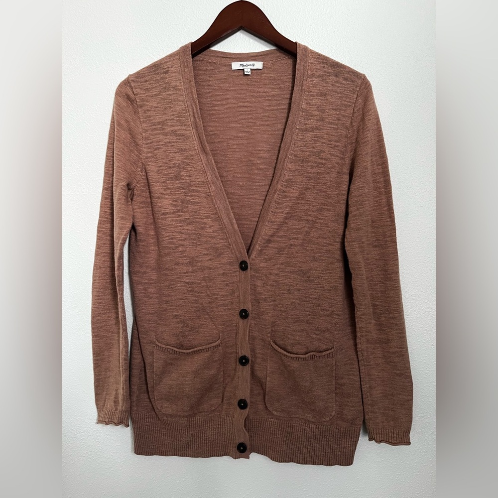 Madewell cardigan in dusty rose
